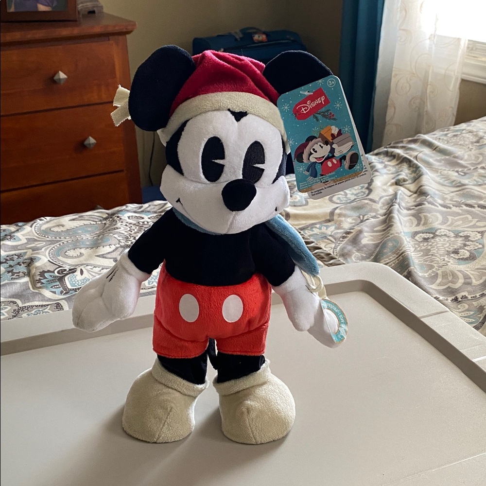 Disney Animated Mickey Mouse Plush Dancing Musical Christmas Toy 13in